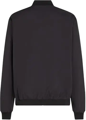 Tommy Hilfiger Uomo Bomber Branded con Collo in Stile Baseball, Nero (Black), XXL miniatura 3
