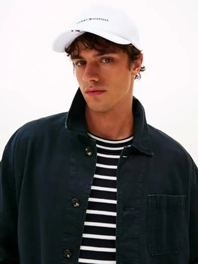 Tommy Hilfiger Uomo Cappellino Foundation Soft 6 Panel con Logo, Bianco (TH Optic White), Taglia Unica miniatura 3