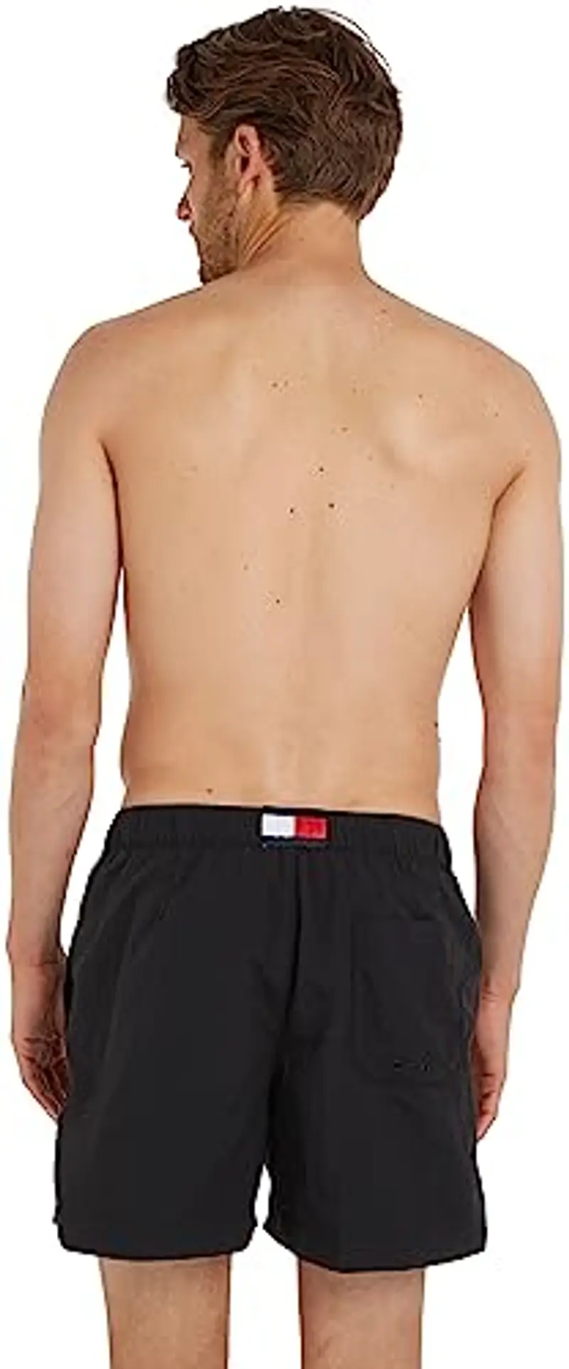 Tommy Hilfiger Uomo Pantaloncino da Bagno Medium Drawstring Lunghezza Media, Nero (Black), XL miniatura 2