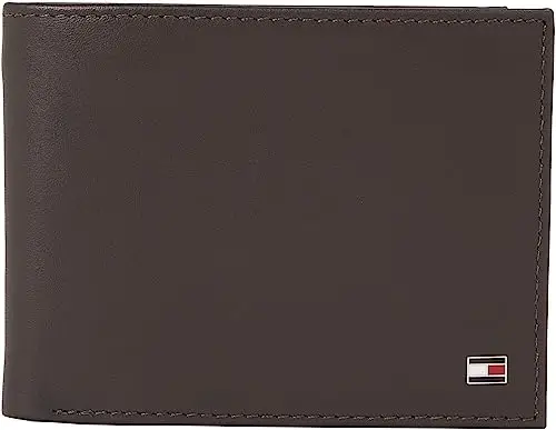 Tommy Hilfiger Uomo Portafoglio Eton con Scomparto Monete, Marrone (Brown), Taglia Unica