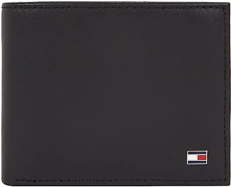 Tommy Hilfiger Uomo Portafoglio Eton Mini Piccolo, Nero (Black), Taglia Unica