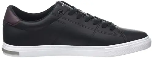 Tommy Hilfiger Uomo Sneakers Vulcanizzate Essential Leather Detail Vulc Scarpe, Nero (Black), 42 miniatura 2