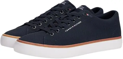 Tommy Hilfiger Uomo Sneakers Vulcanizzate Mesh Profilo Basso, Blu (Desert Sky), 44 miniatura 3