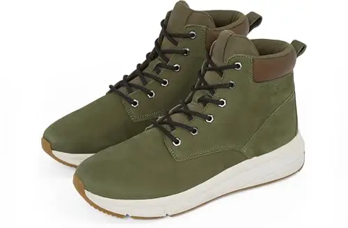 Tommy Hilfiger Uomo Stivali Bassi Light Hybrid in Pelle, Verde (Army Green), 40 miniatura 3