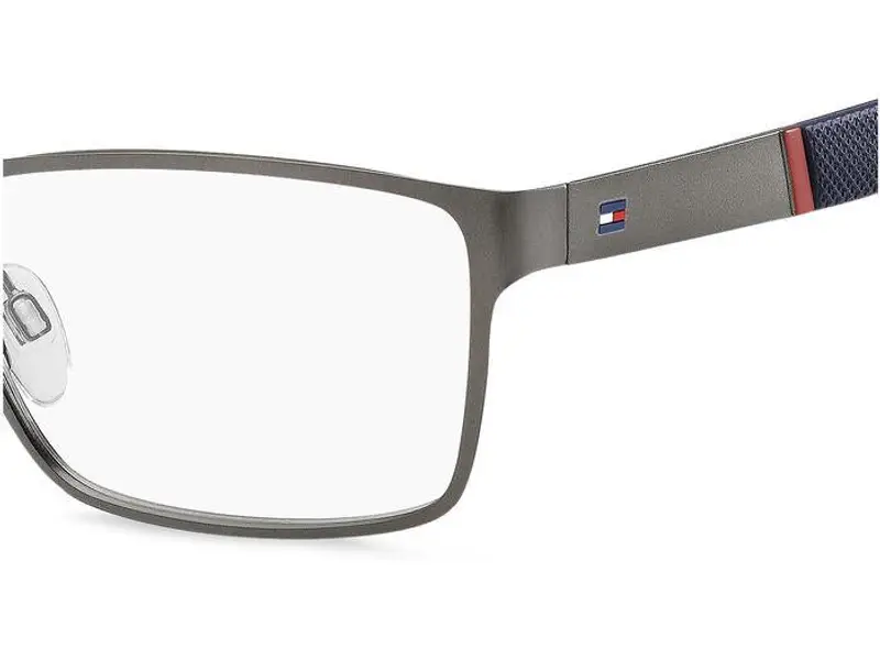 Tommy Hilfiger Uomo TH 1543 R80 Montature da vista Acciaio Canna di Fucile opaco Squadrata miniatura 2