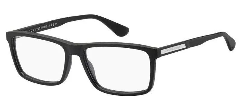 Tommy Hilfiger Uomo TH 1549 003 Montature da vista Acetato Nero-opaco  Squadrata