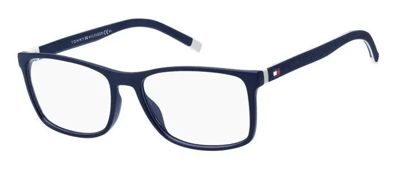 Tommy Hilfiger Uomo TH 1785 ZE3 Montature da vista Plastica Blu Squadrata
