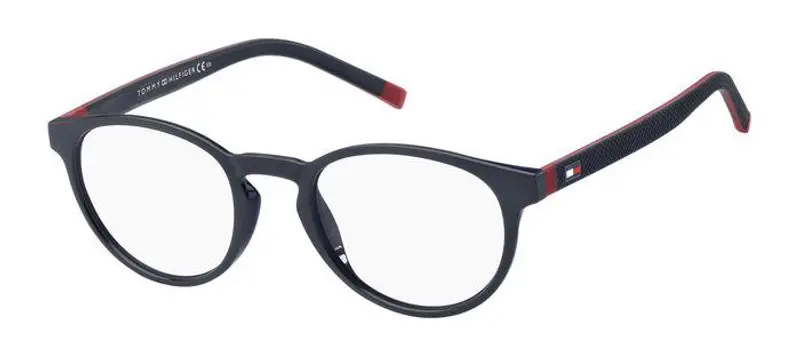 Tommy Hilfiger Uomo TH 1787 FLL Montature da vista Plastica Blu  Rotonda