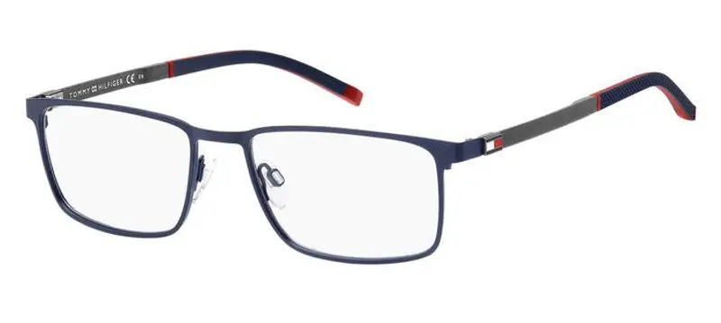 Tommy Hilfiger Uomo TH 1918 FLL Montature da vista Acciaio Blu / opaco  Squadrata