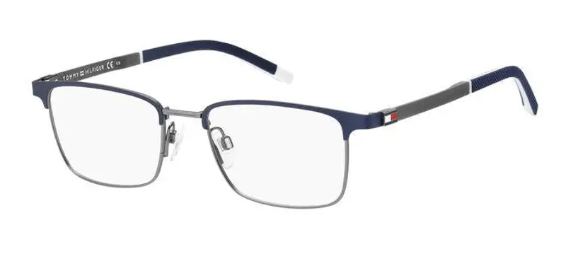 Tommy Hilfiger Uomo TH 1919 FLL Montature da vista Acciaio Blu / opaco  Squadrata