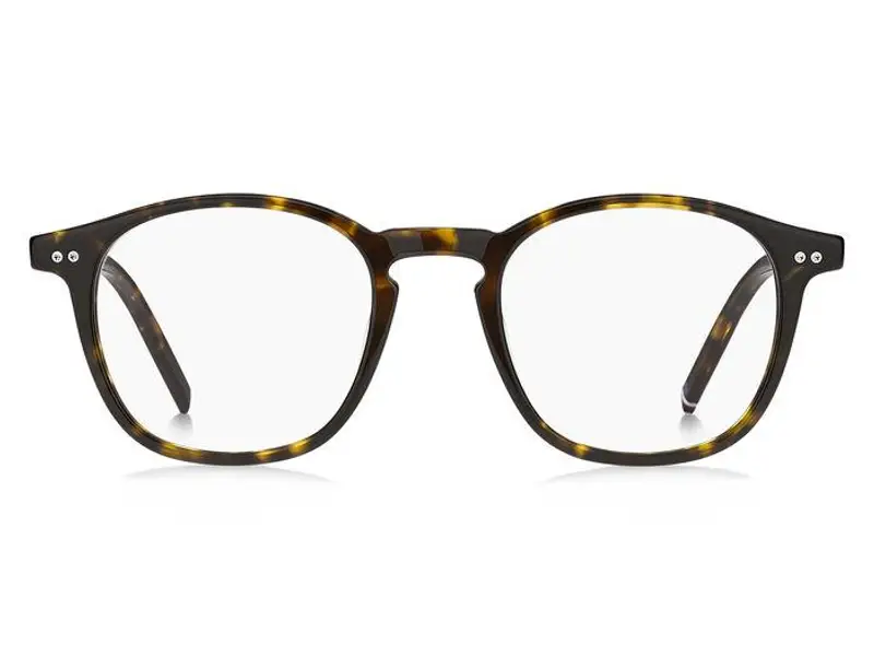 Tommy Hilfiger Uomo TH 1941 086 Montature da vista Bio-acetato Havana Rotonda miniatura 2