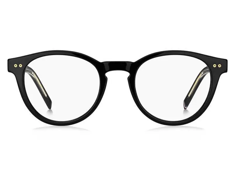 Tommy Hilfiger Uomo TH 1984 807 Montature da vista Bio-acetato Nero Rotonda miniatura 2
