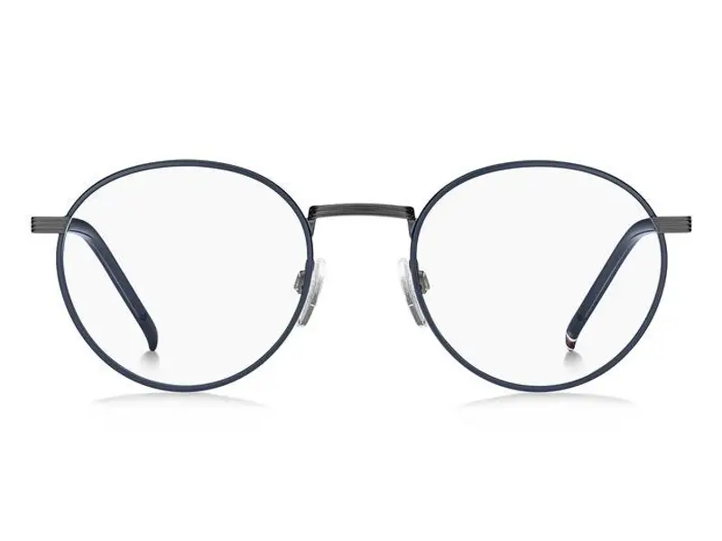 Tommy Hilfiger Uomo TH 1986 FLL Montature da vista Acciaio Blu opaco Rotonda miniatura 2