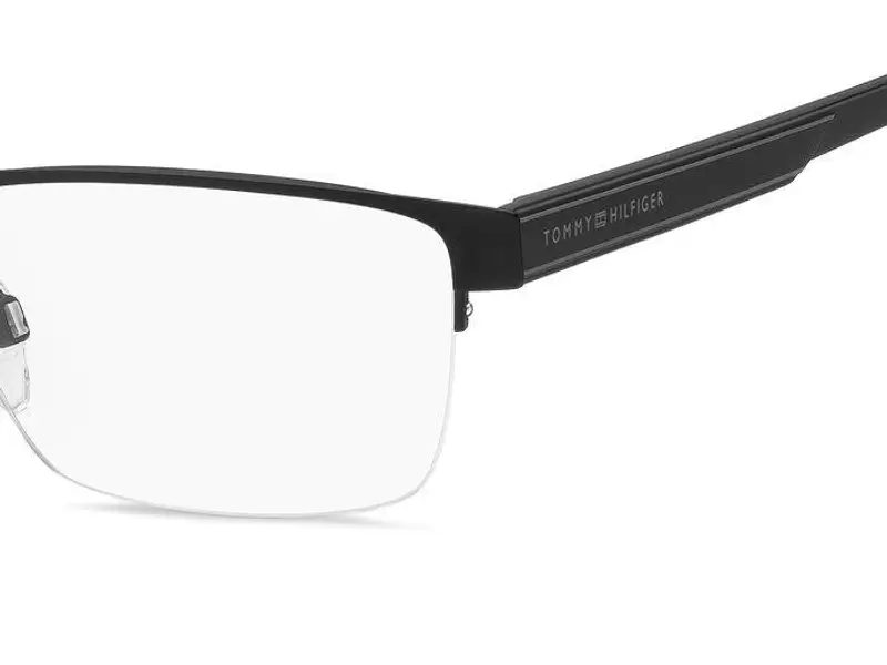 Tommy Hilfiger Uomo TH 1996 003 Montature da vista Acciaio Nero-opaco Squadrata miniatura 3