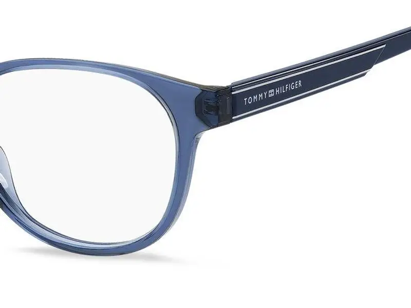 Tommy Hilfiger Uomo TH 1997 PJP Montature da vista Plastica Blu Rotonda miniatura 3