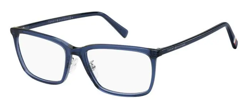 Tommy Hilfiger Uomo TH 2015/F PJP Montature da vista Acetato Blu  Squadrata