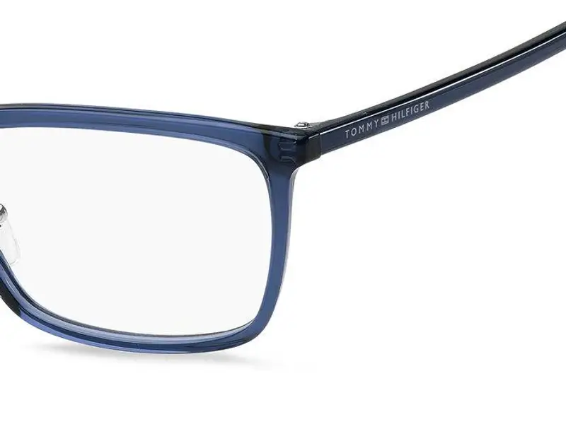 Tommy Hilfiger Uomo TH 2015/F PJP Montature da vista Acetato Blu Squadrata miniatura 3