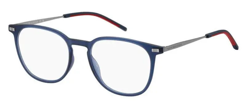 Tommy Hilfiger Uomo TH 2022 FLL Montature da vista Polyamide Blu opaco  Rotonda