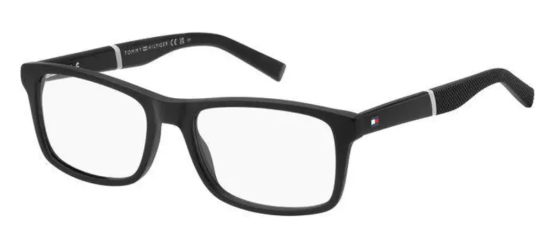 Tommy Hilfiger Uomo TH 2044 003 Montature da vista Acetato Nero-opaco  Squadrata