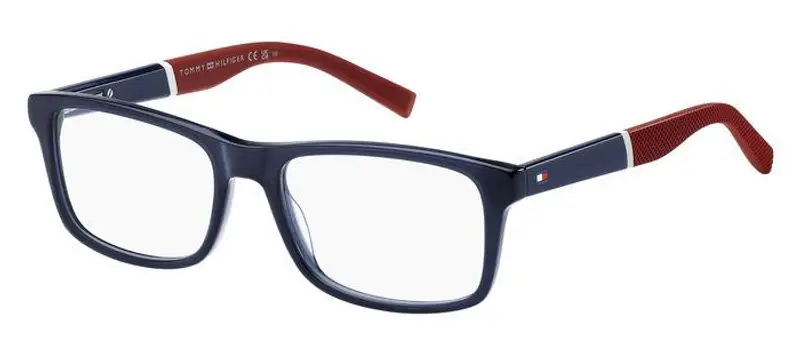 Tommy Hilfiger Uomo TH 2044 8RU Montature da vista Acetato Blu/Rosso Squadrata