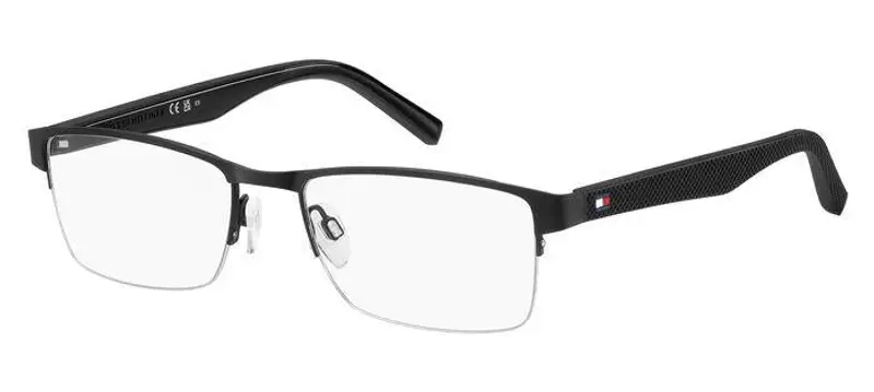 Tommy Hilfiger Uomo TH 2047 003 Montature da vista Acciaio Nero-opaco  Squadrata