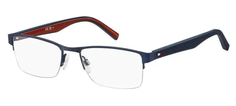 Tommy Hilfiger Uomo TH 2047 FLL Montature da vista Acciaio Blu opaco  Squadrata