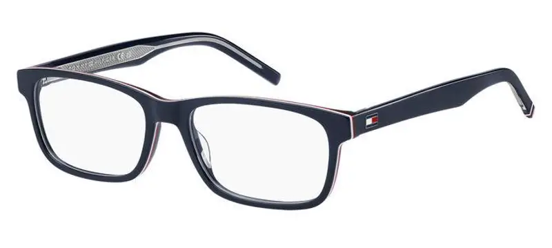 Tommy Hilfiger Uomo TH 2076 PJP Montature da vista Bio-acetato Blu Squadrata