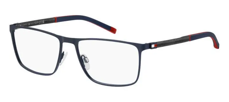 Tommy Hilfiger Uomo TH 2080 FLL Montature da vista Acciaio Blu opaco Squadrata