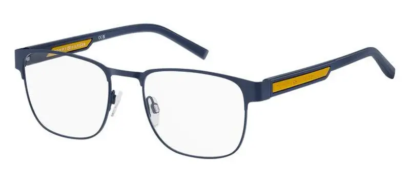 Tommy Hilfiger Uomo TH 2090 FLL Montature da vista Acciaio Blu opaco  Squadrata