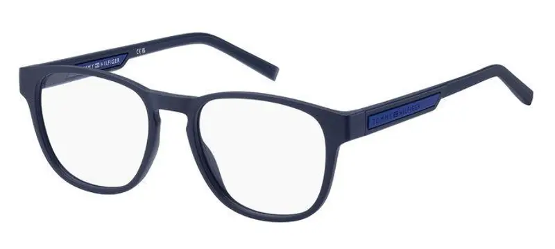 Tommy Hilfiger Uomo TH 2092 FLL Montature da vista Bio Poliammide Blu opaco  Squadrata