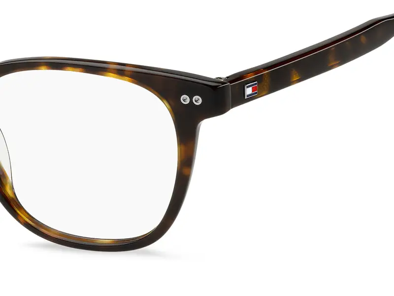 Tommy Hilfiger Uomo TH 2187 086 Montature da vista Acetato Havana Squadrata Normale miniatura 2