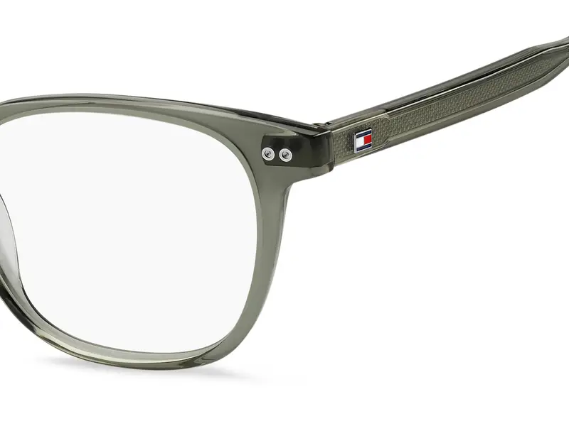 Tommy Hilfiger Uomo TH 2187 1ED Montature da vista Acetato Verde Squadrata Normale miniatura 2