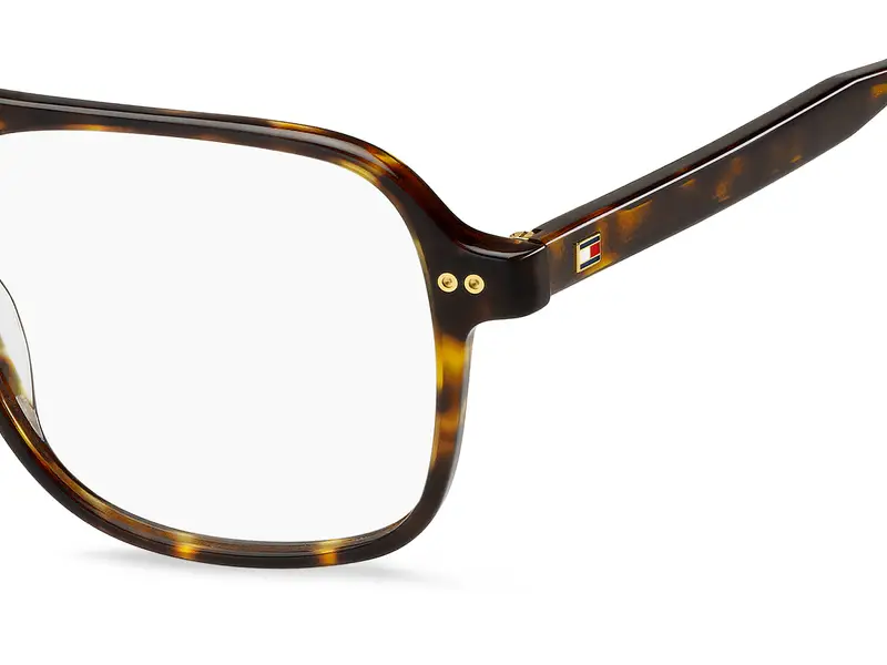 Tommy Hilfiger Uomo TH 2188 086 Montature da vista Acetato Havana Squadrata Normale miniatura 2