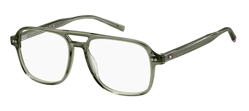 Tommy Hilfiger Uomo TH 2188 1ED Montature da vista Acetato Verde Squadrata Normale