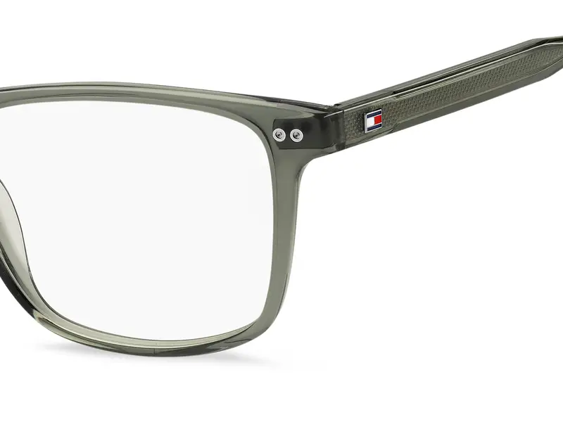 Tommy Hilfiger Uomo TH 2189 1ED Montature da vista Acetato Verde Squadrata Normale miniatura 2