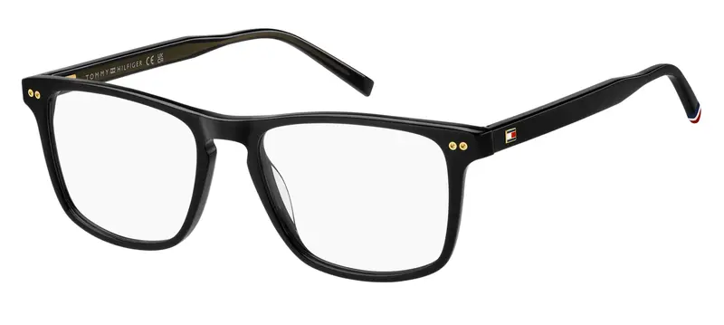 Tommy Hilfiger Uomo TH 2189 807 Montature da vista Acetato Nero Squadrata Normale