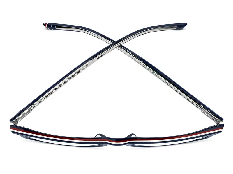 Tommy Hilfiger Uomo TH 2189 PJP Montature da vista Acetato Blu Squadrata Normale miniatura 2