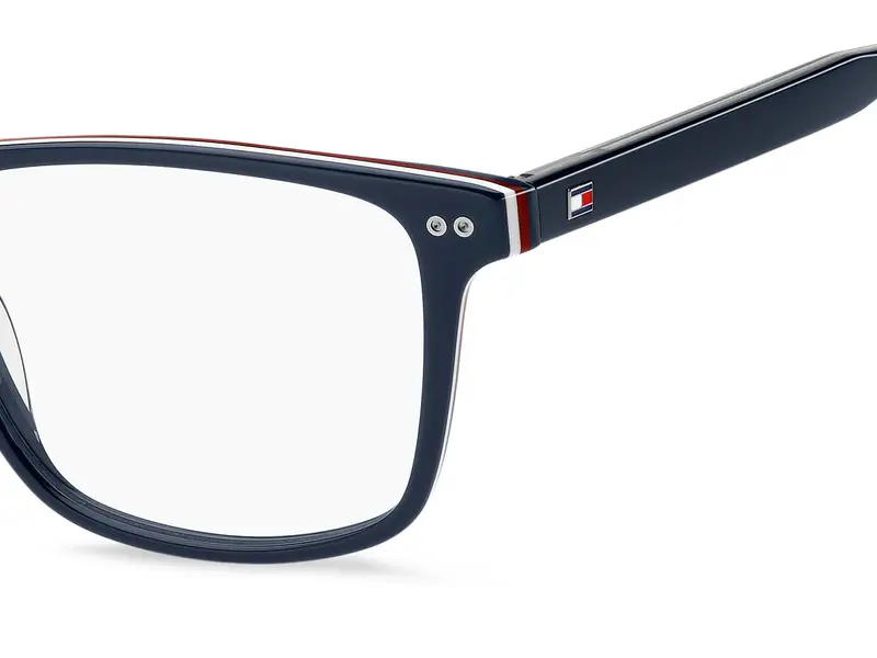 Tommy Hilfiger Uomo TH 2189 PJP Montature da vista Acetato Blu Squadrata Normale miniatura 3
