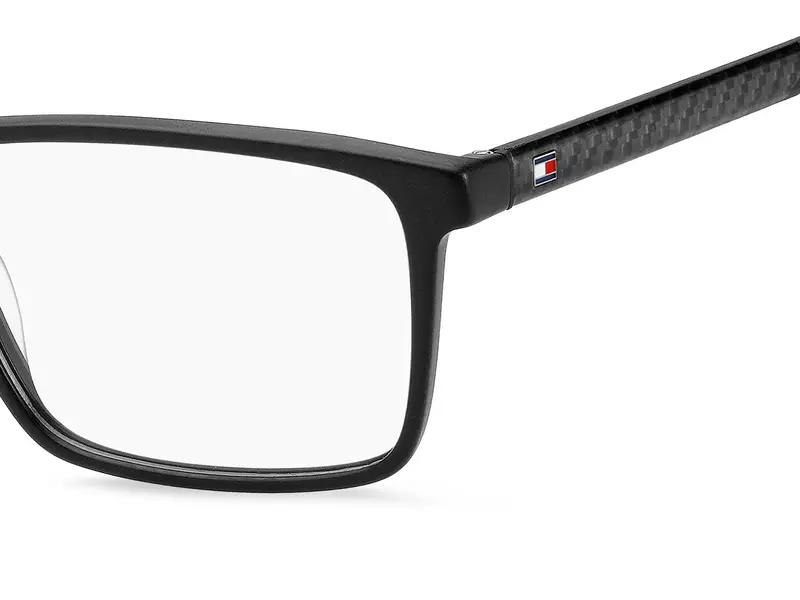 Tommy Hilfiger Uomo TH 2198 OIT Montature da vista Acetato Nero Squadrata Normale miniatura 2