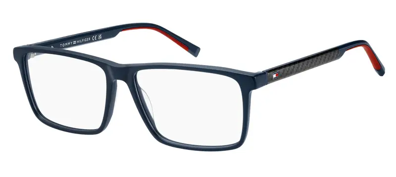 Tommy Hilfiger Uomo TH 2198 PJP Montature da vista Acetato Blu Squadrata Normale