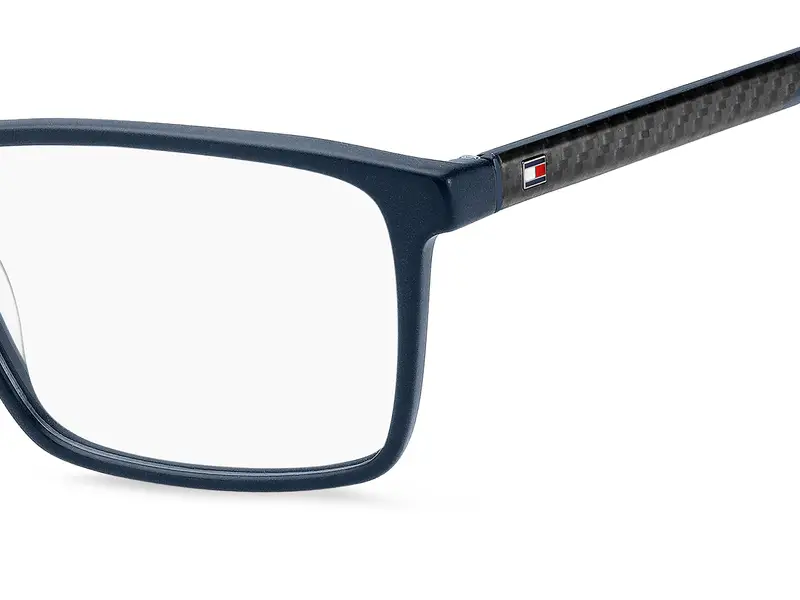 Tommy Hilfiger Uomo TH 2198 PJP Montature da vista Acetato Blu Squadrata Normale miniatura 2