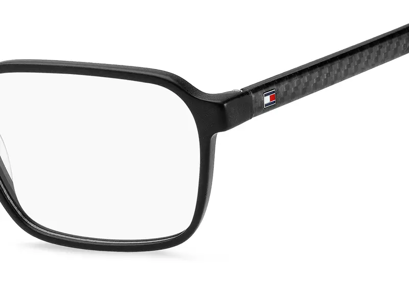 Tommy Hilfiger Uomo TH 2199 OIT Montature da vista Acetato Nero Squadrata Normale miniatura 2