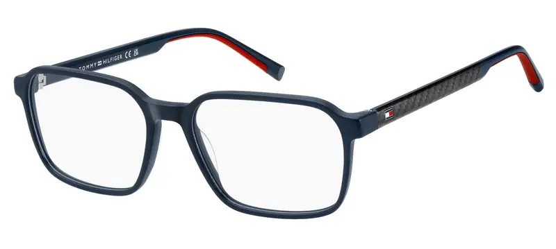 Tommy Hilfiger Uomo TH 2199 PJP Montature da vista Acetato Blu Squadrata Normale