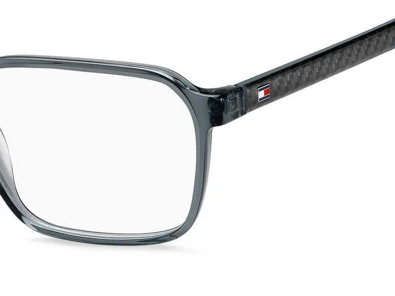 Tommy Hilfiger Uomo TH 2199 S9W Montature da vista Acetato Blu Squadrata Normale miniatura 2