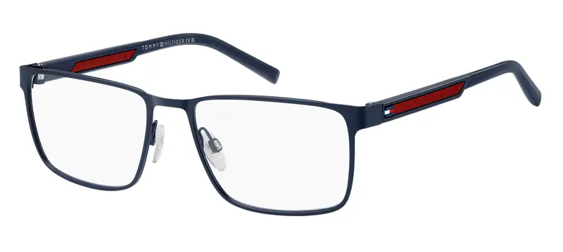 Tommy Hilfiger Uomo TH 2204 8RU Montature da vista Metallo Blu  Squadrata Normale