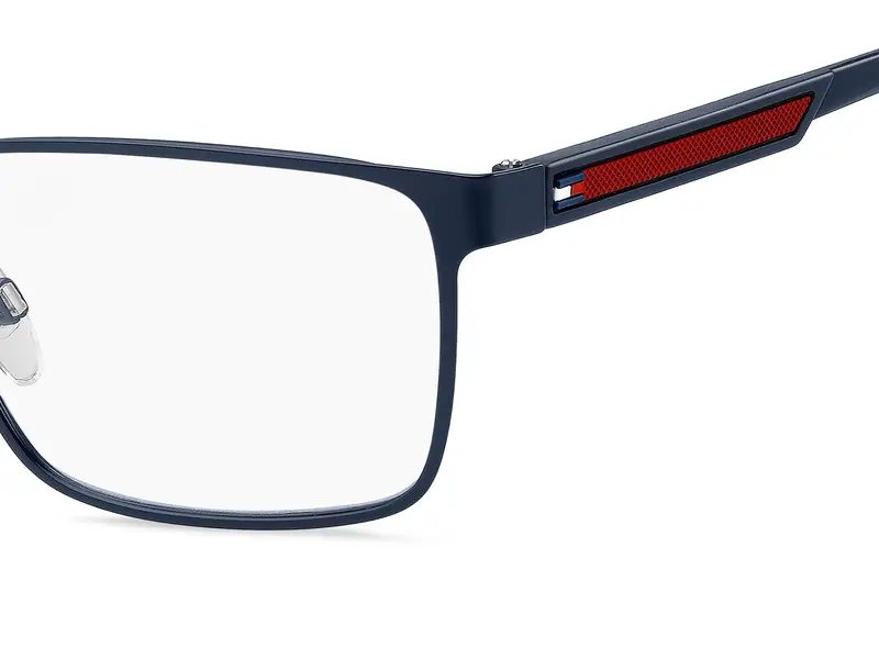 Tommy Hilfiger Uomo TH 2204 8RU Montature da vista Metallo Blu Squadrata Normale miniatura 2