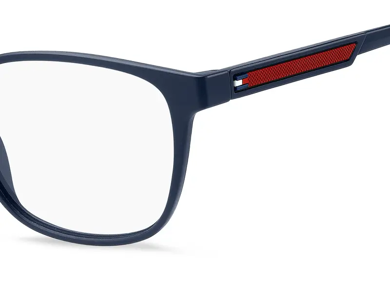 Tommy Hilfiger Uomo TH 2205 8RU Montature da vista Eco-poliammide Blu Squadrata Normale miniatura 2