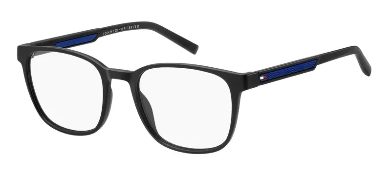 Tommy Hilfiger Uomo TH 2205 D51 Montature da vista Eco-poliammide Nero  Squadrata Normale