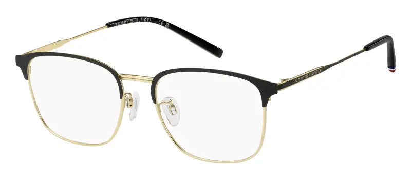 Uomo Tommy Hilfiger TH 2361/F 2M2 Montature da vista Metallo Nero Squadrata Normale