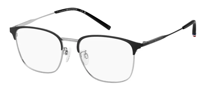 Uomo Tommy Hilfiger TH 2361/F BSC Montature da vista Metallo Nero Squadrata Normale